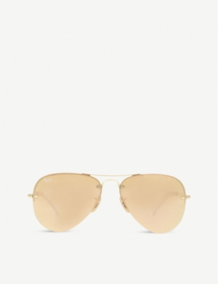 RAY-BAN - RB4171 tortoise shell aviator sunglasses 