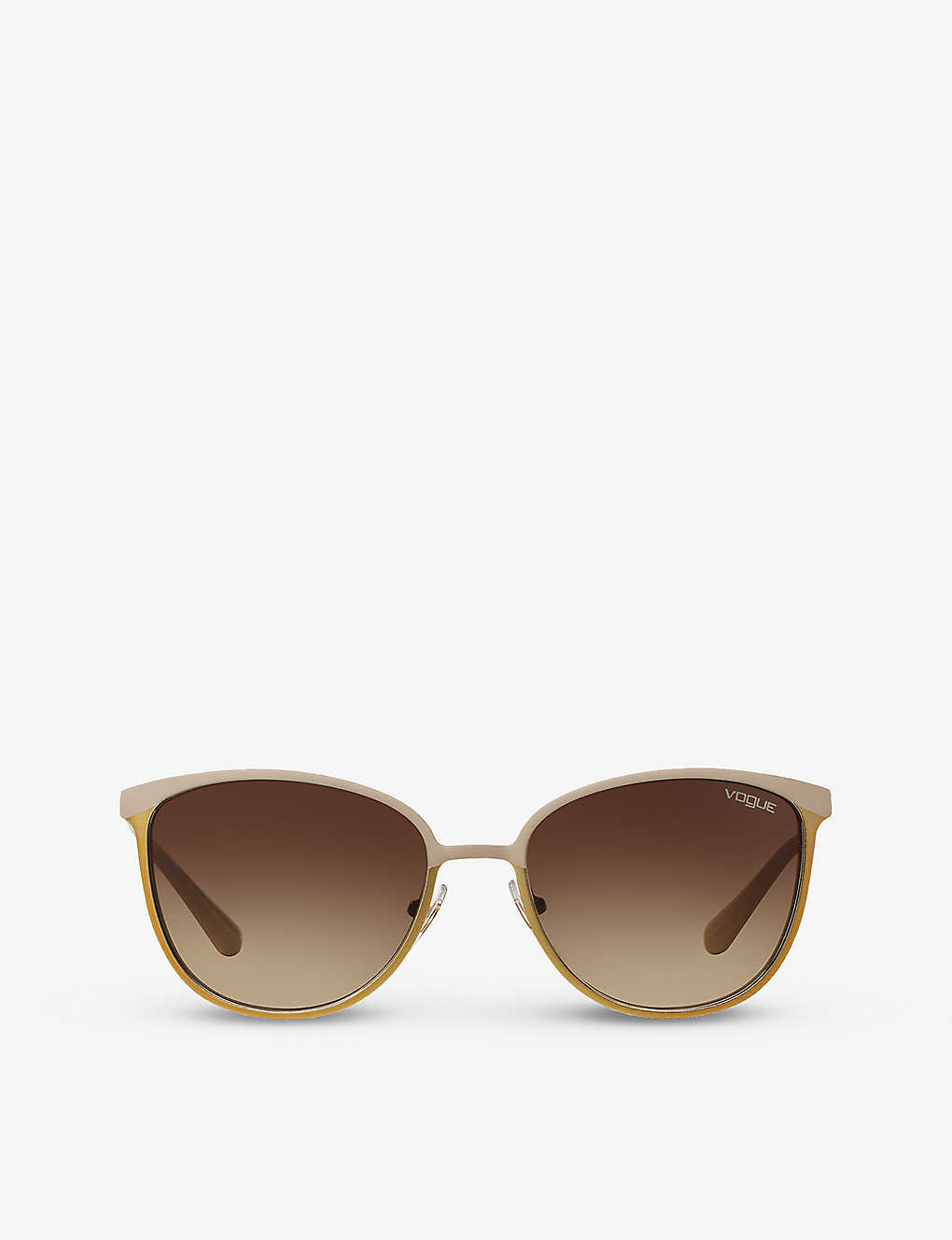 Vogue Womens Gold Vo4002s Pillow-frame Acetate Sunglasses