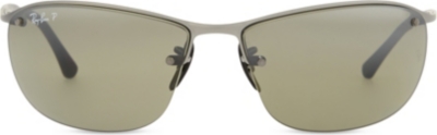 RAY-BAN - Rb3542 chromance rectangle sunglasses | Selfridges.com