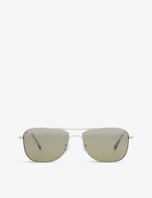 RAY-BAN: Rb3542 chromance rectangle-frame sunglasses