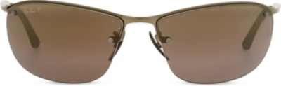 RAY-BAN - Rb3542 chromance rectangle-frame sunglasses | Selfridges.com