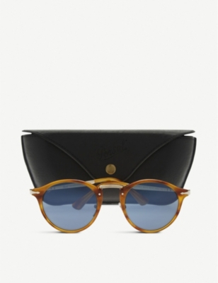 PERSOL: Po3166S Havana Phantos round-frame tortoiseshell sunglasses