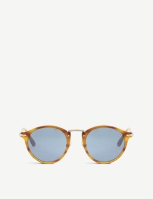 PERSOL: Po3166S Havana Phantos round-frame tortoiseshell sunglasses