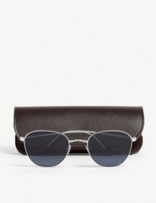 Shop Giorgio Armani Men's Silver Ar6048 Square-frame Sunglasses
