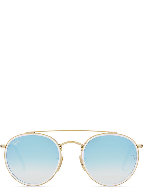 RAY-BAN: Rb3647 round-frame sunglasses