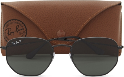 Ray Ban Rb3548n Hexagonal Sunglasses In Black