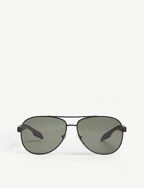 PRADA LINEA ROSSA: PS53P pilot-frame sunglasses