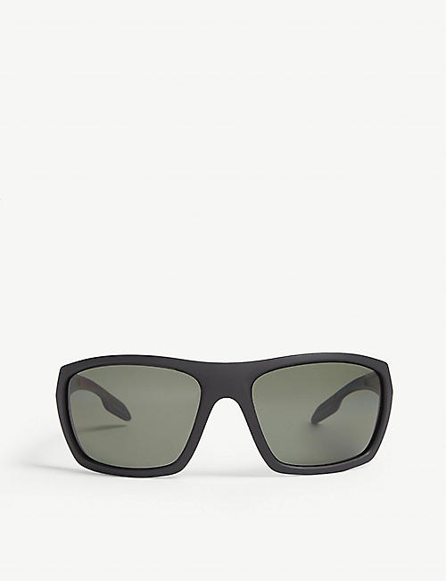 PRADA LINEA ROSSA: PS06S rectangle-frame sunglasses