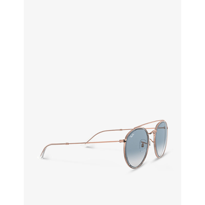 Shop Ray Ban Ray-ban Men's Transparent Rb3647n Phantos-frame Metal Sunglasses