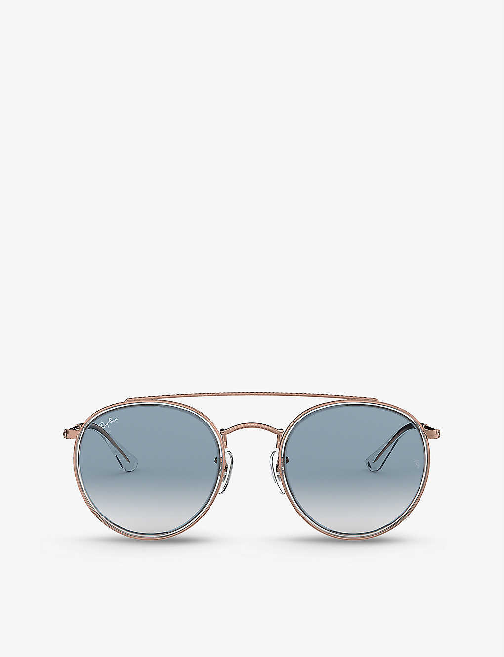 Ray Ban Rb3647n Phantos-frame Metal Sunglasses In Transparent