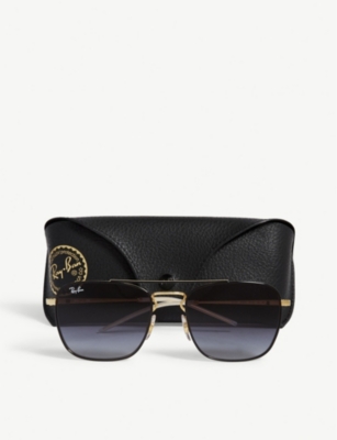 Ray Ban Rb3588 Square-frame Sunglasses In Black