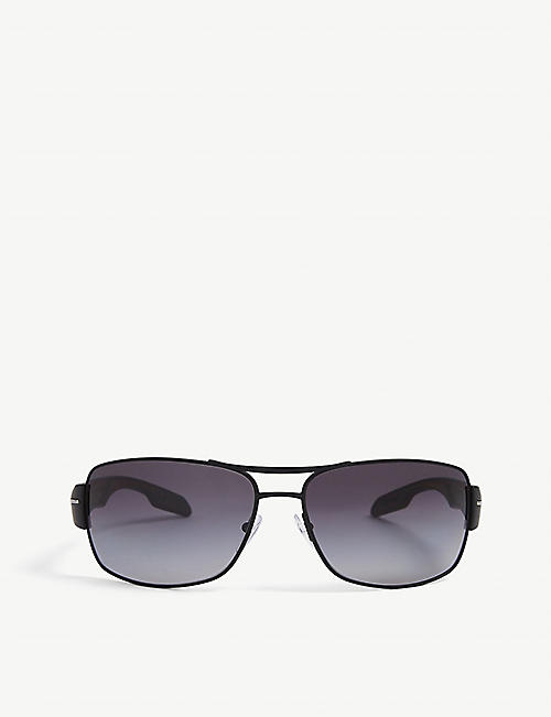 PRADA LINEA ROSSA: PS 53NS square-framed plastic sunglasses