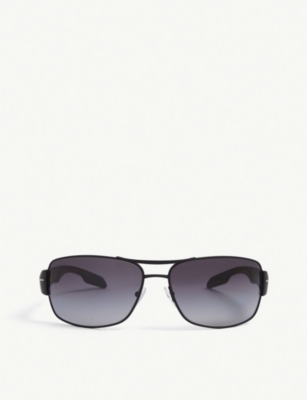 Prada Ps 53ns Square-framed Plastic Sunglasses In Black