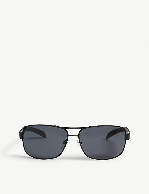 PRADA LINEA ROSSA: PS54I rectangle-frame sunglasses