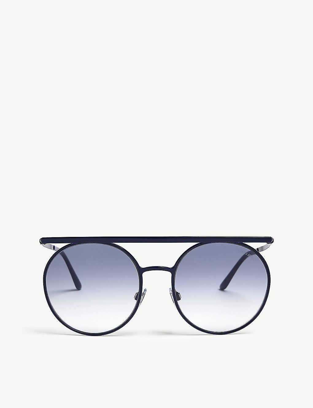 Giorgio Armani Ar6069 Round-frame Sunglasses In Blue