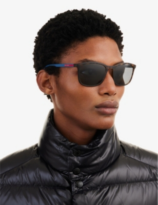 Prada Ps01t Square-frame Havana Sunglasses In Brown