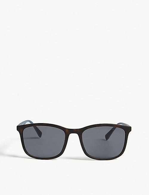 PRADA LINEA ROSSA: PS01T square-frame Havana sunglasses