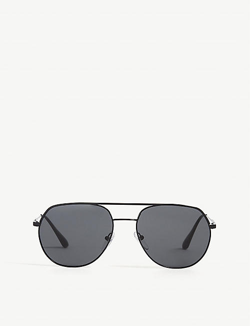 PRADA: PR55US irregular-frame sunglasses