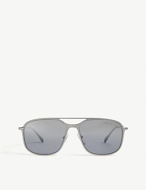 PRADA LINEA ROSSA: PS53T pilot-frame sunglasses