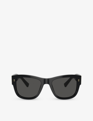 Dolce & Gabbana Dg4338 Square-frame Acetate Sunglasses In Black