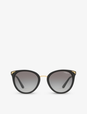 Shop Vogue Women's Black Vo5230s Cat-eye Frame Acetate Sunglasses