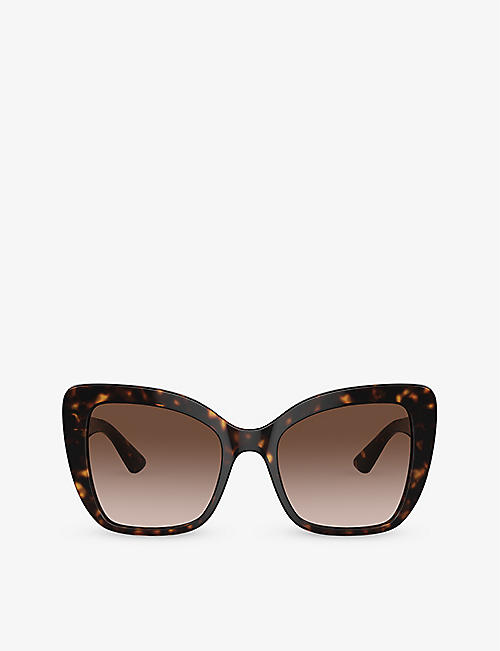 DOLCE & GABBANA: DG4348 butterfly-frame acetate sunglasses