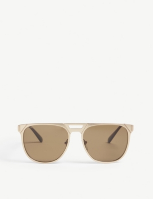 BVLGARI: Bv5048K pilot-frame polarised sunglasses