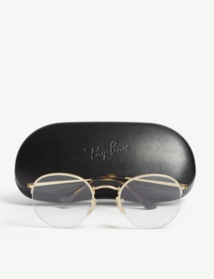 RAY BAN MENS GOLD RB3947V PHANTOS-FRAME GLASSES