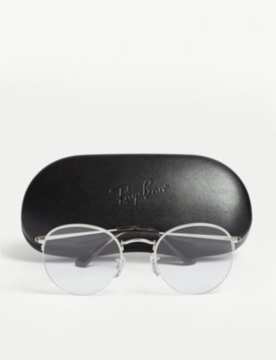 Ray Ban Rb3947v Phantos-frame Glasses In Silver