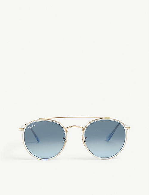 RAY-BAN: RB3647 round-frame sunglasses