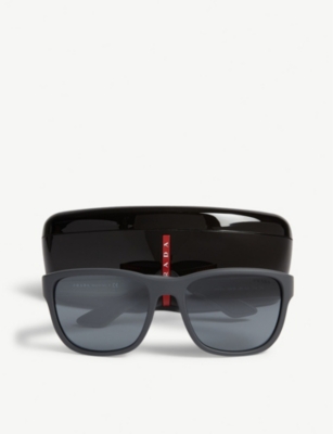 PRADA WOMENS GREY PS01U SQUARE-FRAME SUNGLASSES 16994054
