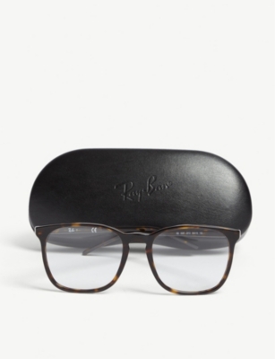 Ray Ban Rx5387 Square-frame Optical Glasses In Havana