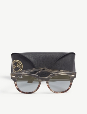 Ray Ban Rb2168 Grey Gradient Brown Stripped Sunglasses In Grey Gradient Brown