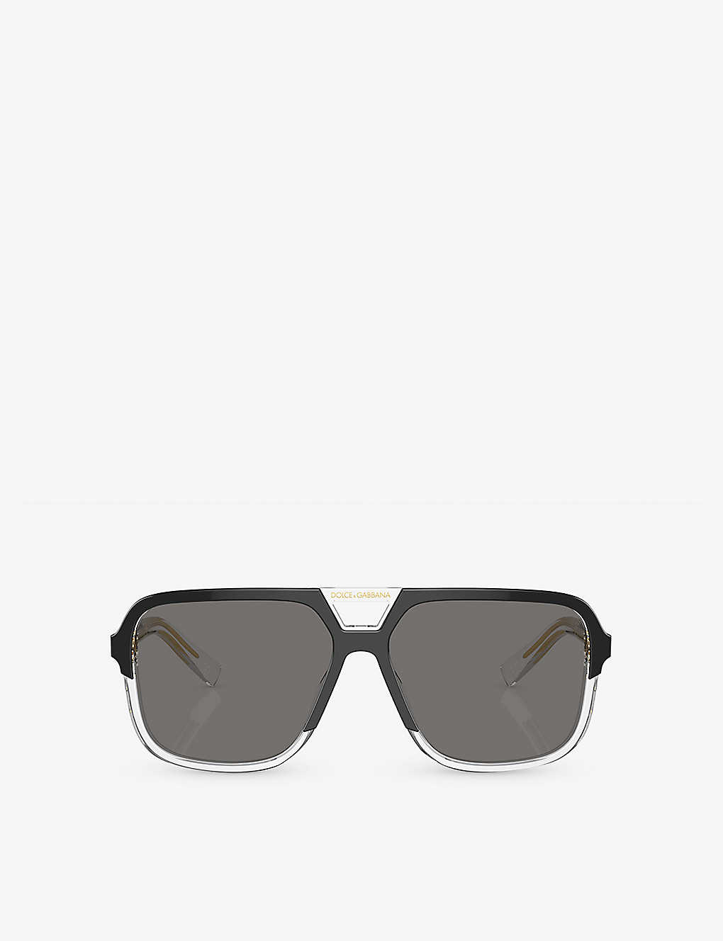 Dolce & Gabbana Dg4354 Square-frame Acetate Sunglasses In Black