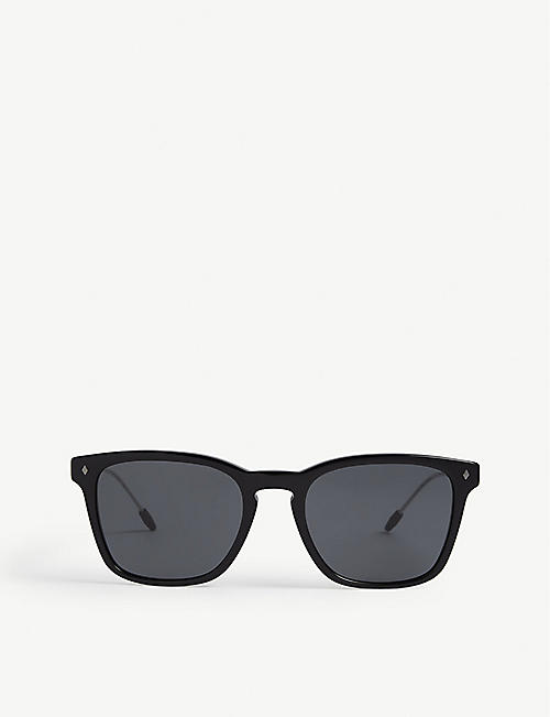 GIORGIO ARMANI: Ar8120 rectangle-frame sunglasses