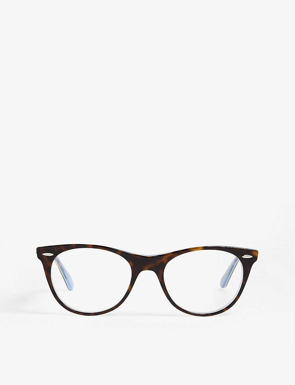 Ray Ban Rb2185 Square-frame Havana Glasses In Brown