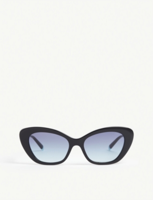 Tiffany & Co Tf4158 Cat-eye Sunglasses In Black