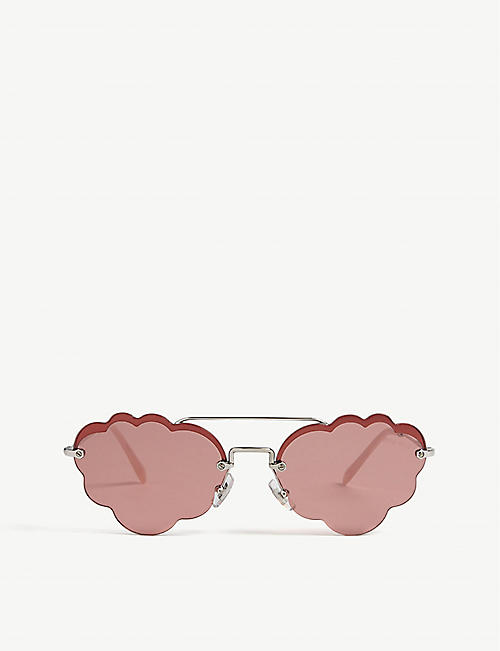 MIU MIU: MU57U irregular-frame sunglasses