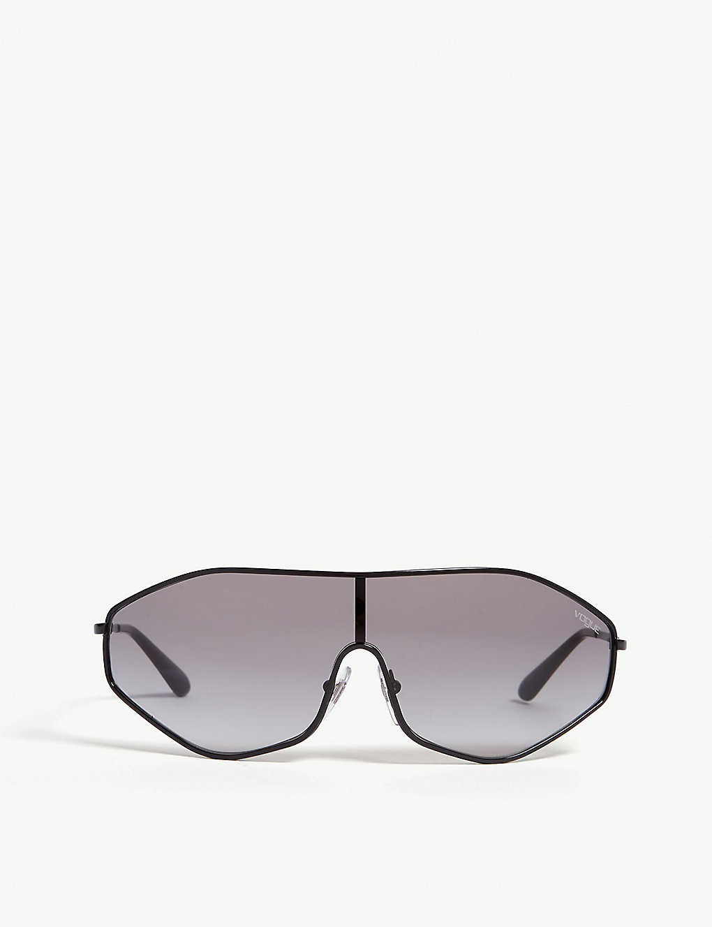 Vogue G-vision Irregular-frame Sunglasses In Black