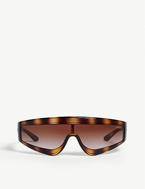 VOGUE: Zoom-In visor-frame sunglasses