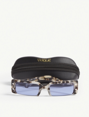 Shop Vogue Womens Brown Gigi Hadid Vo5280 Rectangle-frame Sunglasses