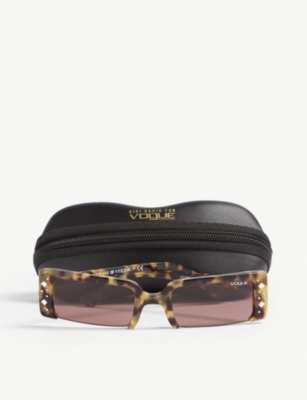 Shop Vogue Womens Yellow Gigi Hadid Vo5280 Rectangle-frame Sunglasses