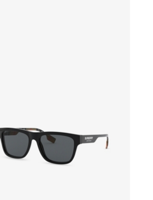 BURBERRY: Be4293 rectangle-frame polarised sunglasses