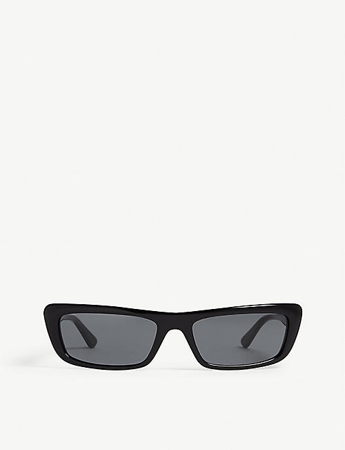 VOGUE: Gigi Hadid Bella rectangle-frame sunglasses