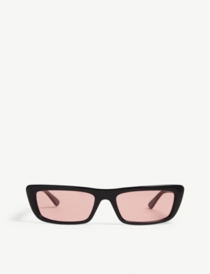 VOGUE: Gigi Hadid Bella rectangle-frame sunglasses