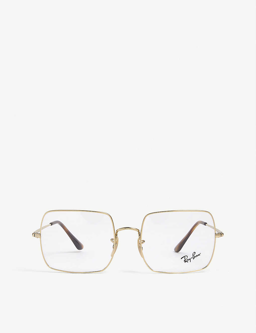 Ray Ban Rx1971 Square-frame Glasses In Gold