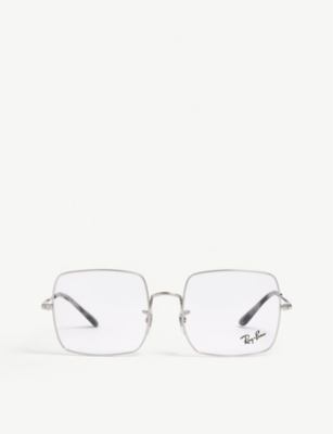 Ray Ban Rx1971 Square-frame Glasses In Silver (silver)