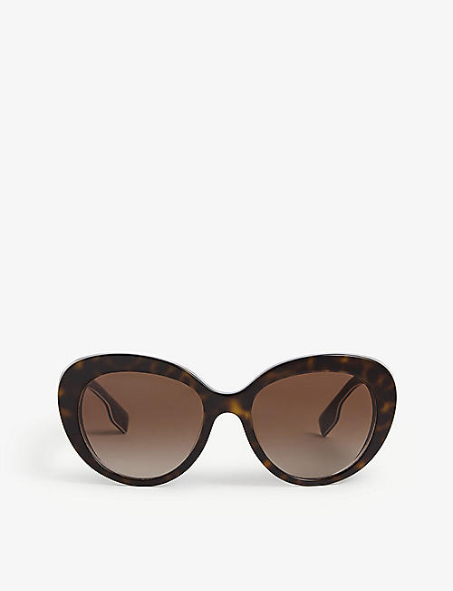 BURBERRY: BE4298 acetate round-frame sunglasses