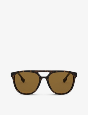 BURBERRY BE4302 tortoiseshell acetate square frame sunglasses