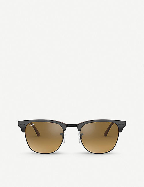 RAY-BAN: RB3016 51 Clubmaster square acetate sunglasses